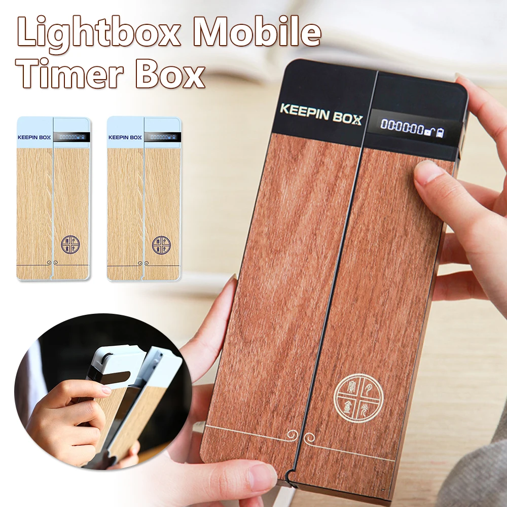 New Mobile Phone Timing Box Universal Cell Phone Jail Timing Lock Box Student Timer Locking Self-discipline Mobile Phone Lock Ca