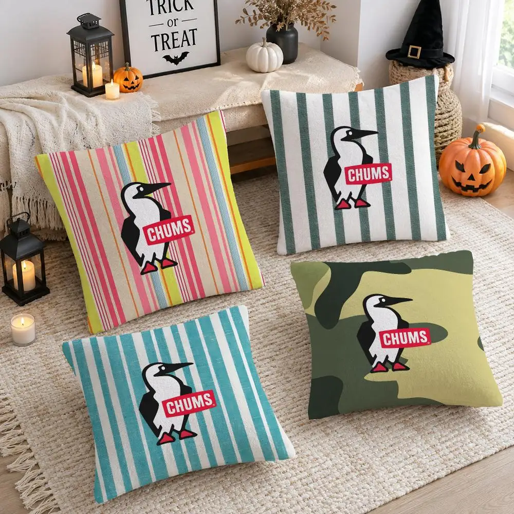 Cushion Cover Plush Decorative Pillow Case With Hidden Zipper Cutecore Room Decor For Home HOT C-Chums Logo