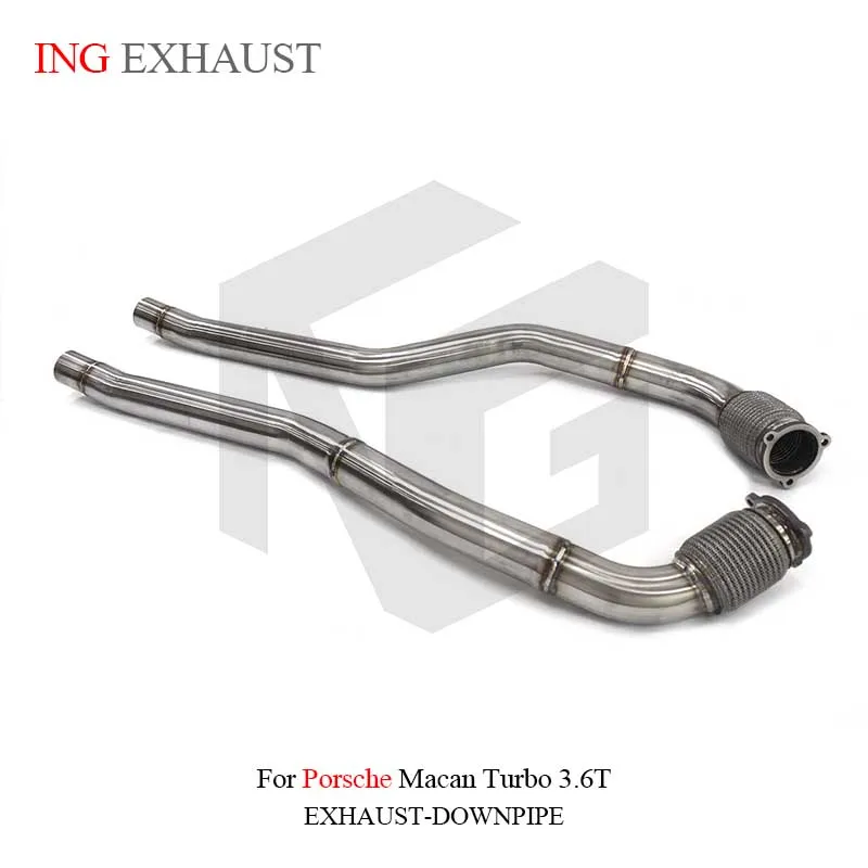 ING Exhaust System Stainless Steel Performance resonant tube for Porsche macan turbo 3.6T
