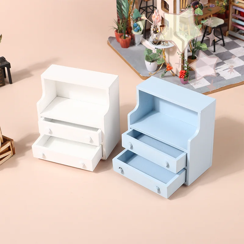 

1/12 кукольный домик, мини-прикроватная тумбочка с выдвижным ящиком, шкаф для хранения мебели для спальни, аксессуары для декора кукольного дома