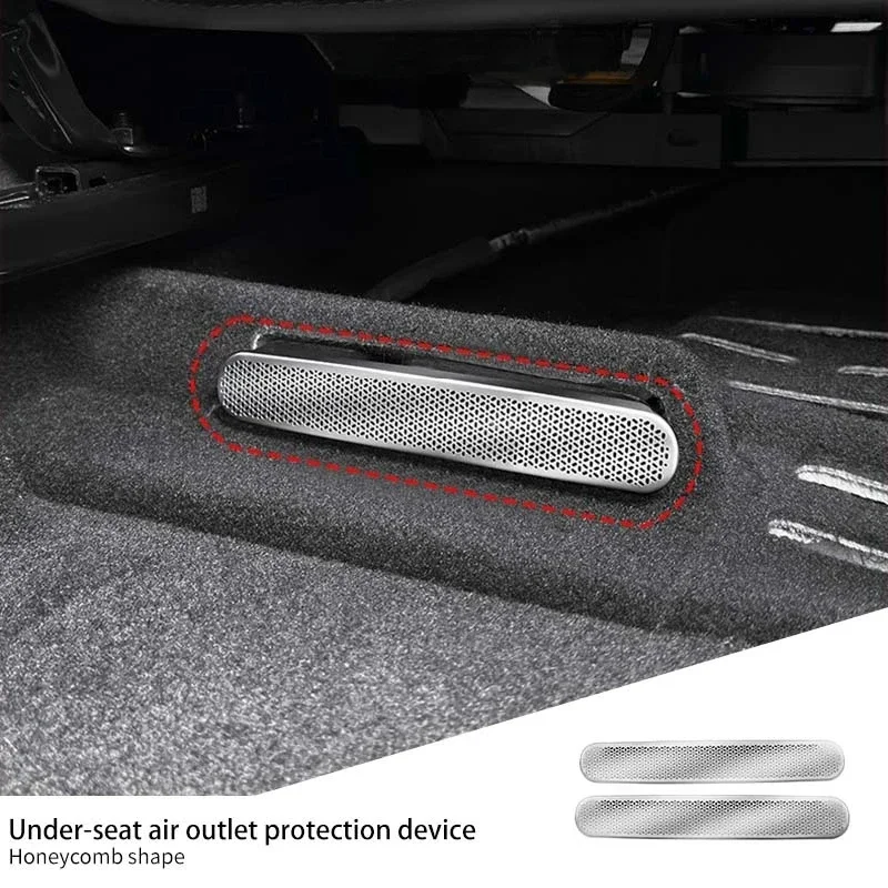 

For Geely Monjaro Grand Koleos 2025 2024 car under seat air condition outlet vent protective covers anti-blocking accessories