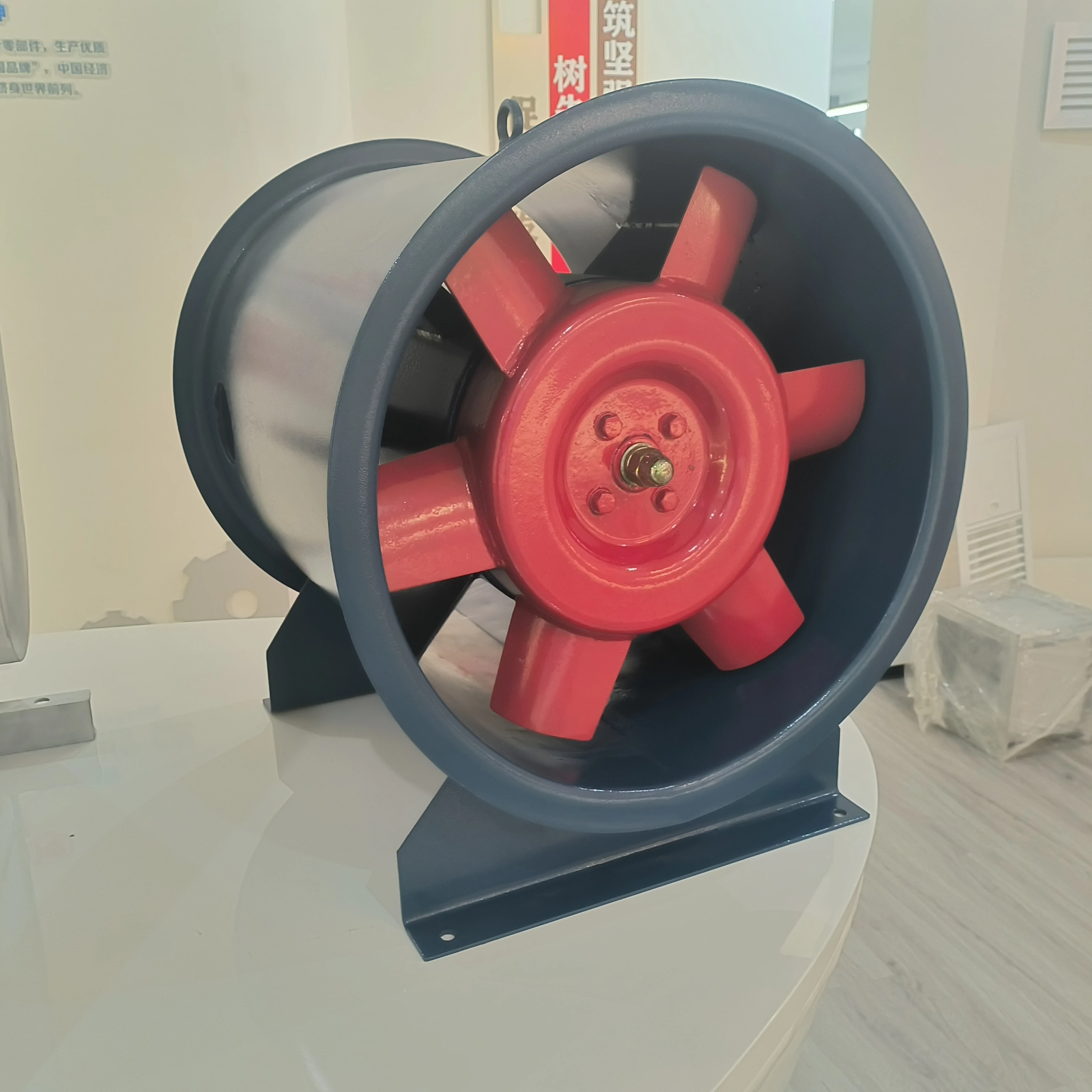 

Hot Selling Axial Flow Dual Speed Smoke Exhaust Fan with Low Noise Customized Industrial Grade