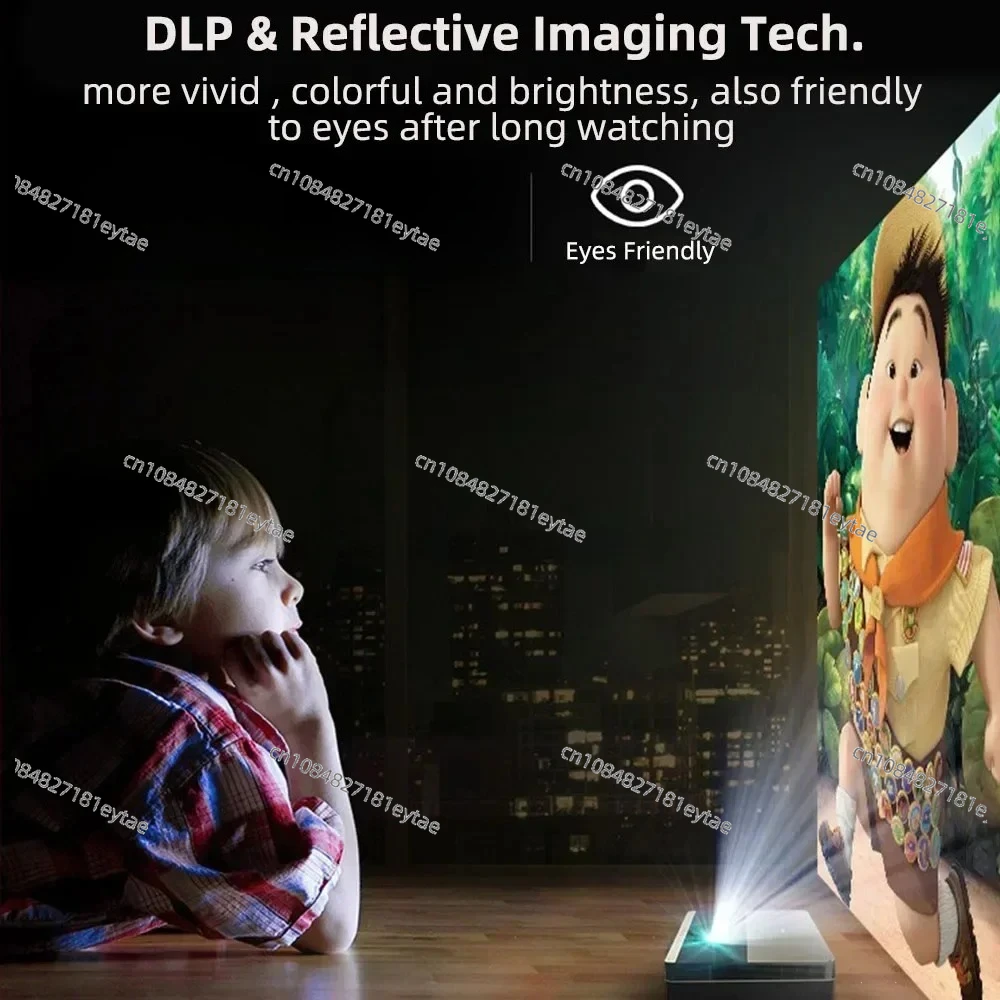 جهاز عرض DC90 Home Cinema 4K UHD مع 4500 ANSI Lumens 3GB RAM 64GB ROM HDR10 + MEMC 8 Point Keystone Projectors #4