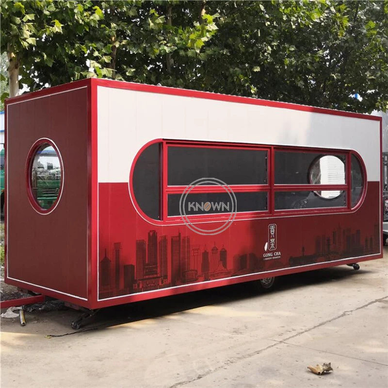 Fryer Chicken Griddle Food Cart Best Designed Concession Food Kiosk Container Shape Mobile Ice Cream Fast Food Trailer for Sale