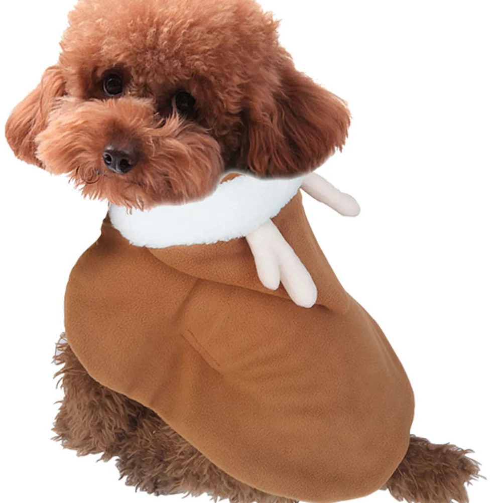 

Elk Pet Cloak Christmas Costume Xs Size Comfortable Cosplay Clothes for Dog Puppy Party Christmas Pet Cloak Party Dog Clothes