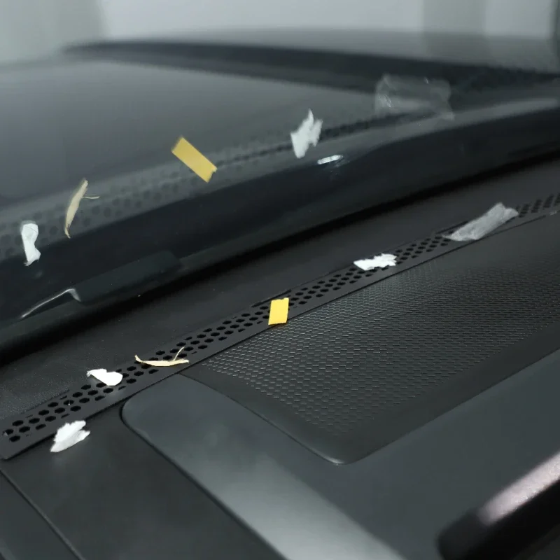 

Suetlcoity For Haval Mastodon 23-25 Stainless steel Car Central Control Dashboard Air Outlet Mesh Cover Interior Car Accessories