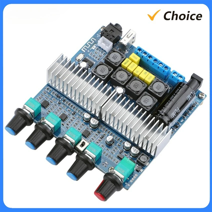 

Модернизированный усилитель сабвуфера TPA3116, аудиоплата 2,1, HiFi усилитель, USB ЦАП, Bluetooth 5,0, усилители мощности 2x50 Вт + 100 Вт