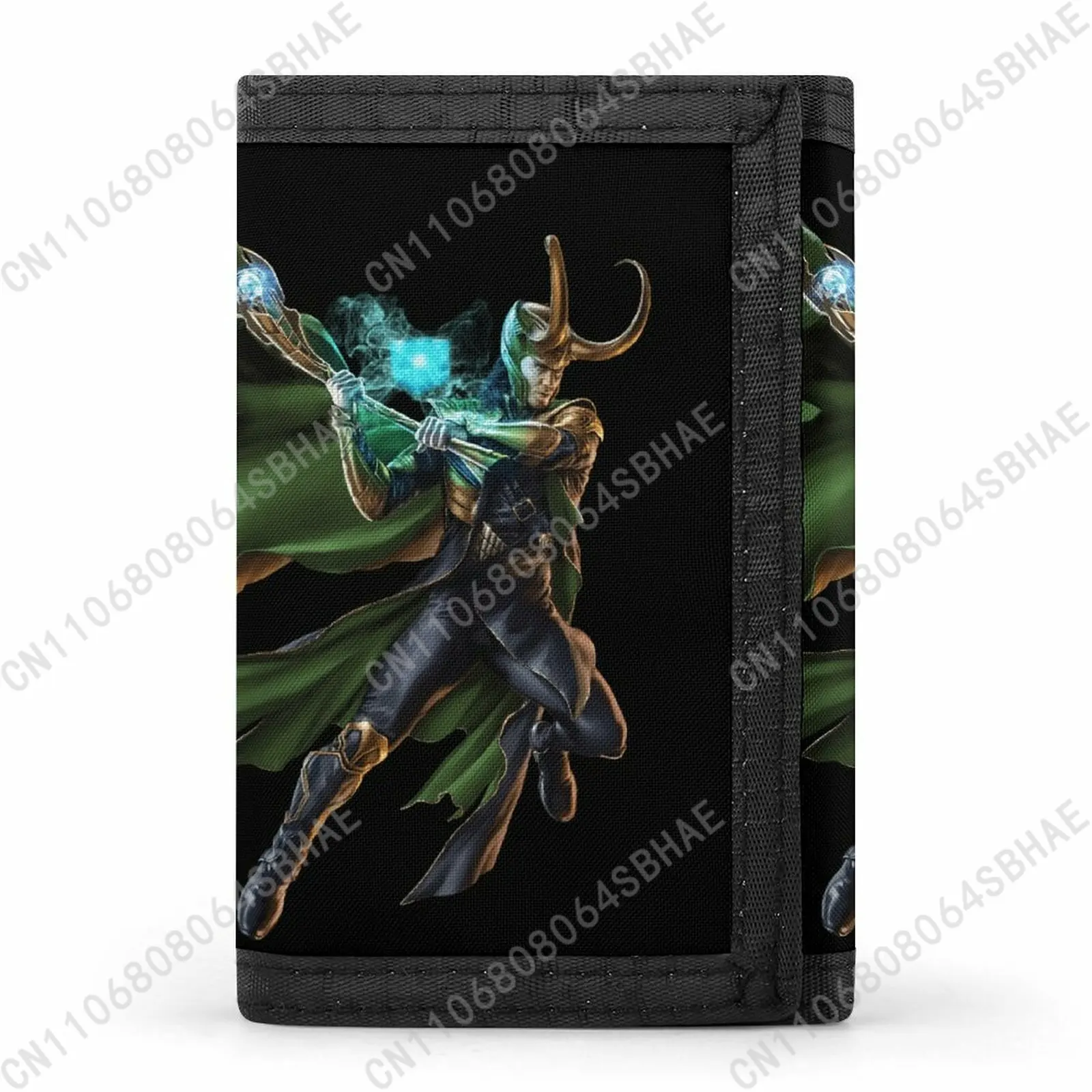 

Marvel Loki Tri Fold Wallet Teenage Girls Boys Slim 3 Fold Card Personalized Pattern Purse School Daily Use Cosplay
