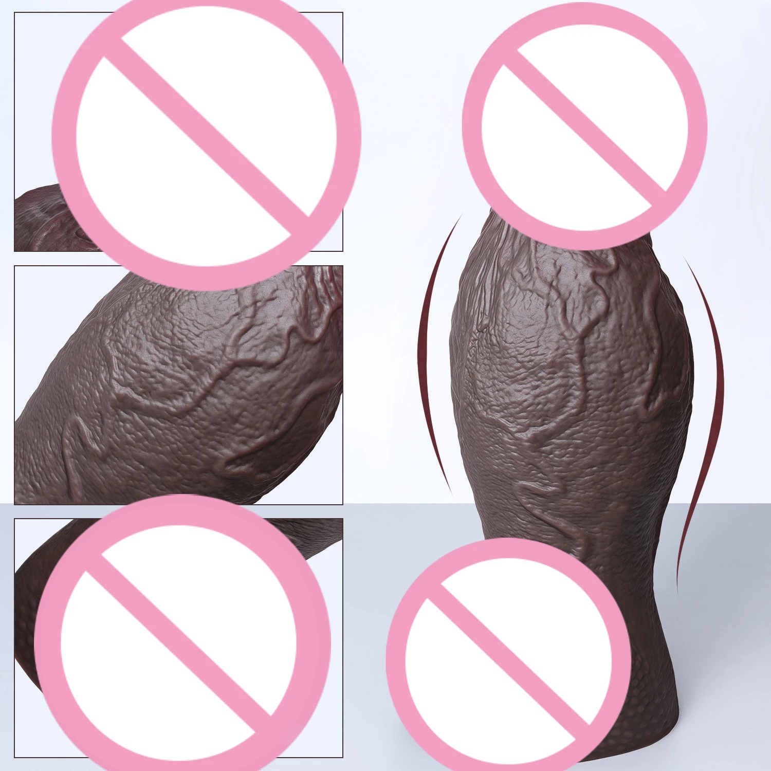 Godemiché à ventouse géant doux, 3 tailles, veines et Texture réalistes, Plug Anal en Silicone Extra Large, extenseur, pénis épais, jouet sexuel de 18 ans et plus