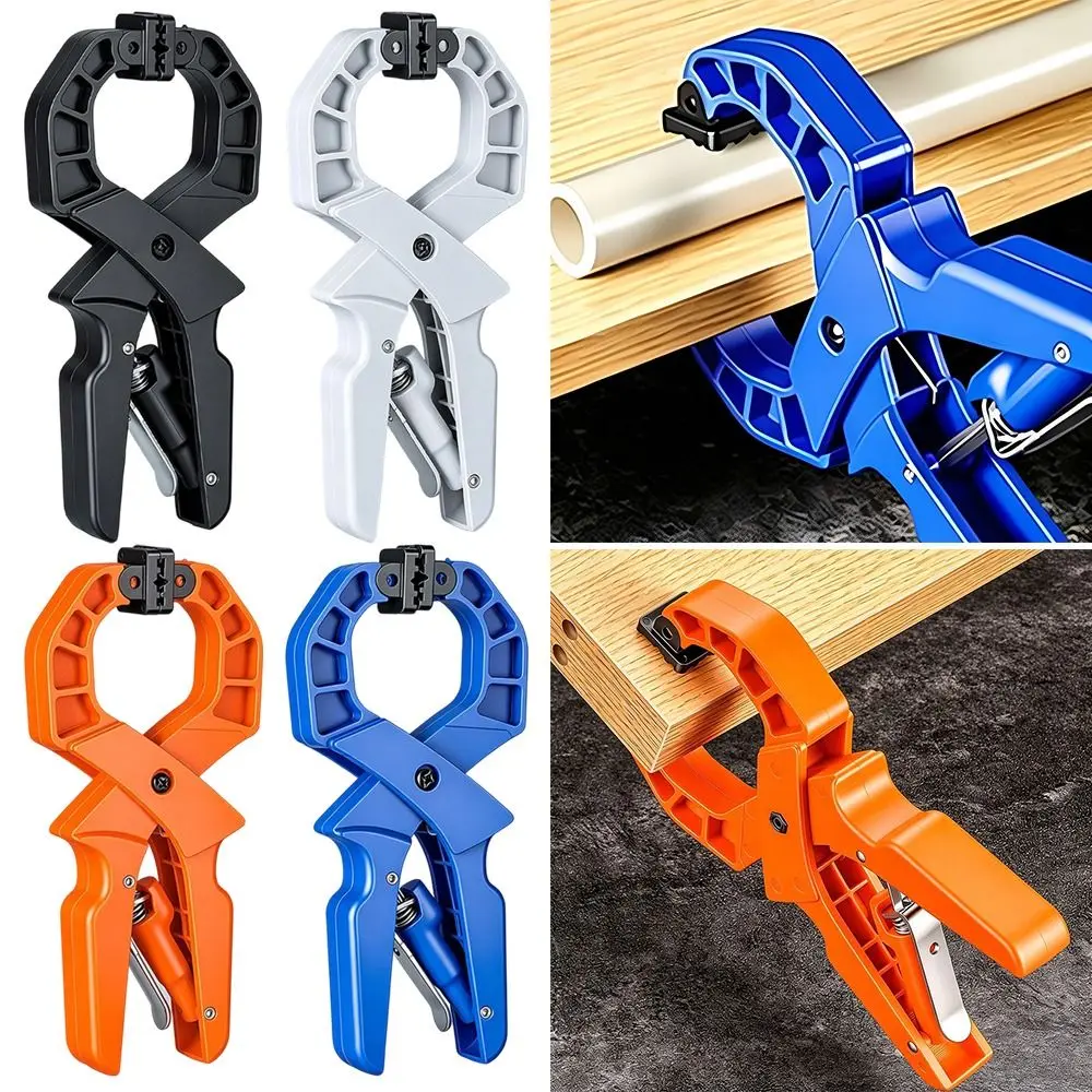 

Useful Plastic Quick Clamp Spring Clamps Non-slip Handle Heavy Duty Locking Pliers Multi-Purpose Carpentry Clips Photo Studio