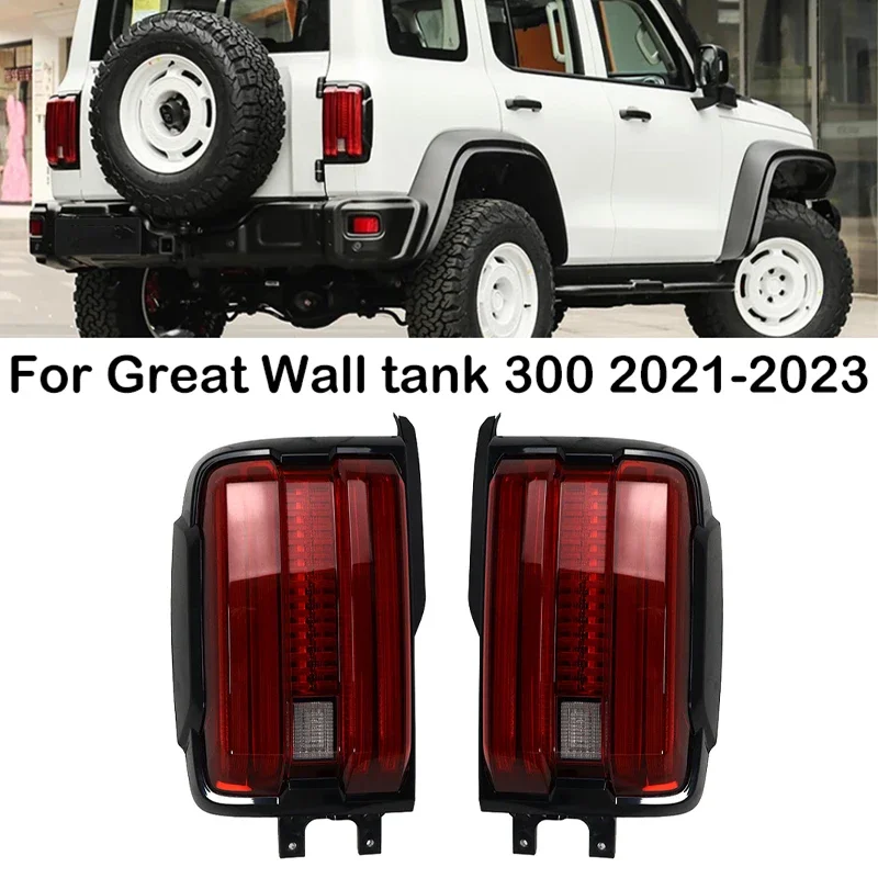 For Great Wall TANK 300 2021 2022 2023 LED Car Rear Bumper Tail Light Assembly Brake Lamp Tail Lamp 4133106XKM01A 4133107XKM01A