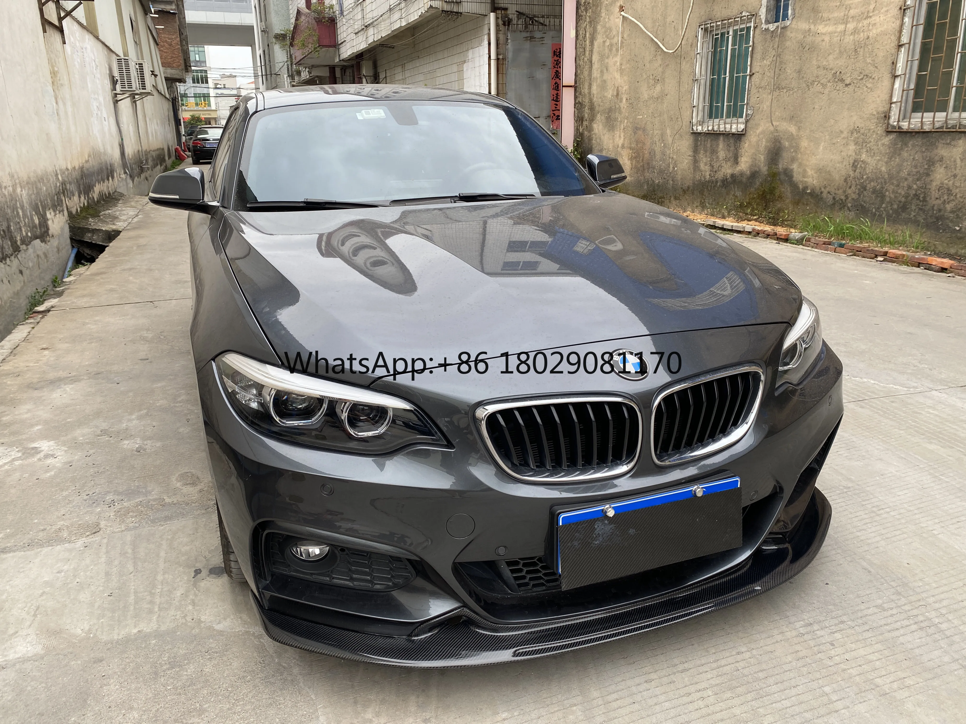 Paraurti per auto in fibra di carbonio labbro anteriore per 2 serie F22 f23 M235i montaggio perfetto