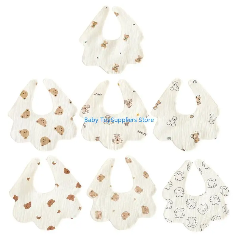 

R1WF ребенка кормления нагрудники слюни с слюни для слюни новорожденных.