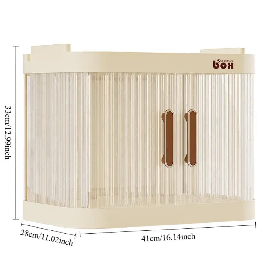 Household Cream Wind Shelf - Multifunctional Book Bag Storage Cabinet, Removable Storage Shelf, Freely Stackable Storage Box