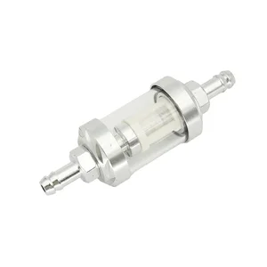 8mm CNC Aluminum League Glass Gas Fuel Gasoline Filter Oil Motorcycle Pit Bike 125/140/150/160cc CRF70 90 110 110 TTR100 110 KLX65 10 Main Sales Fuel Filter - №9