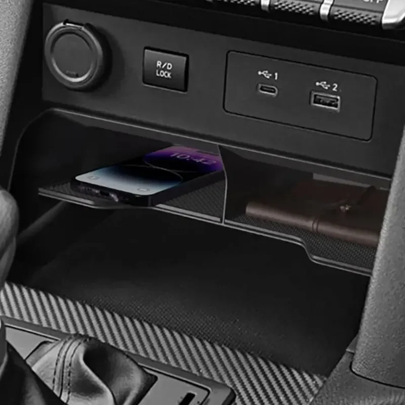 

For Mitsubishi L200 Triton 24-25 ABS Car Central Storage Box Stowing Tidying Center Console Organizer Interior Car Accessories