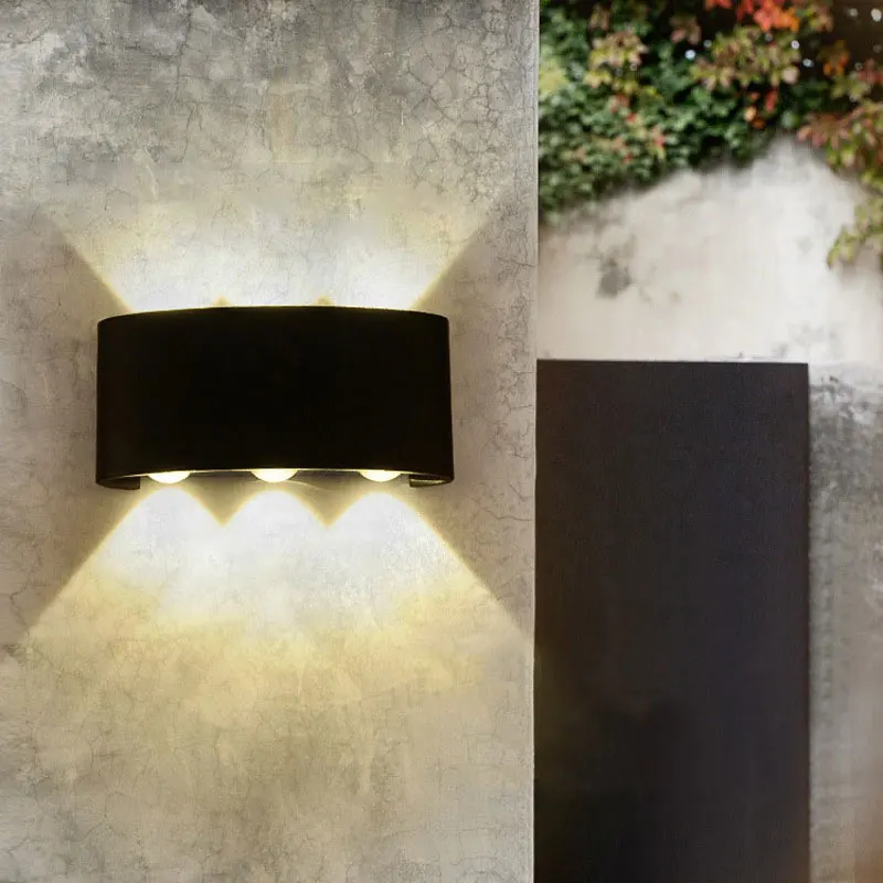 LED Wall Lamps Aluminum Outdoor Indoor Garden Up Down Waterproof Lighting Modern Home For Stairs Bedroom Bedside Light Fixture