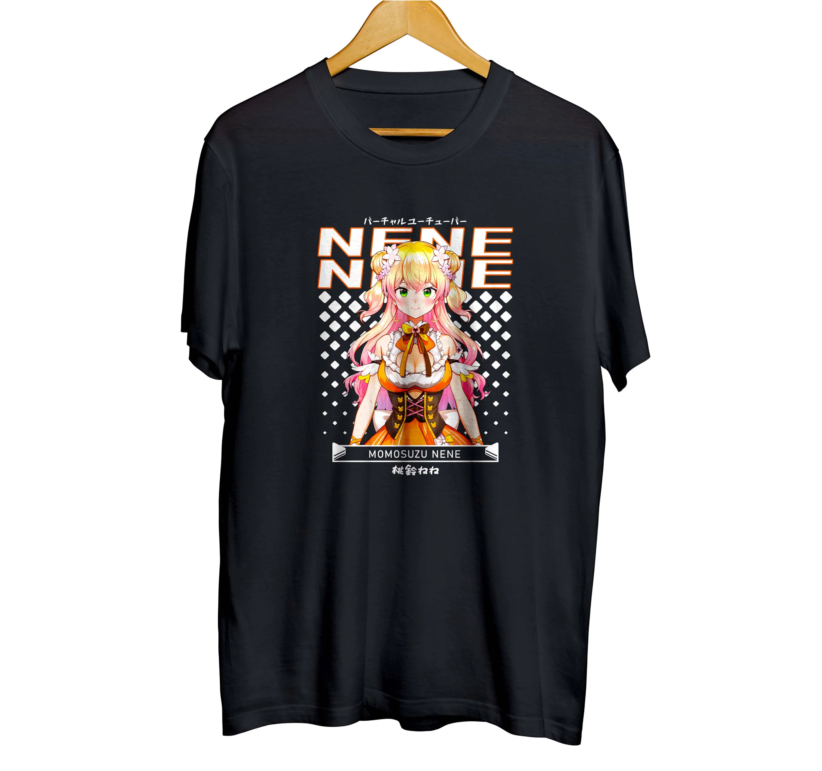 T-shirt distroanime vtuber MOMOSUZU  - HOLOLIVE JPN 100% cotton combed 30s