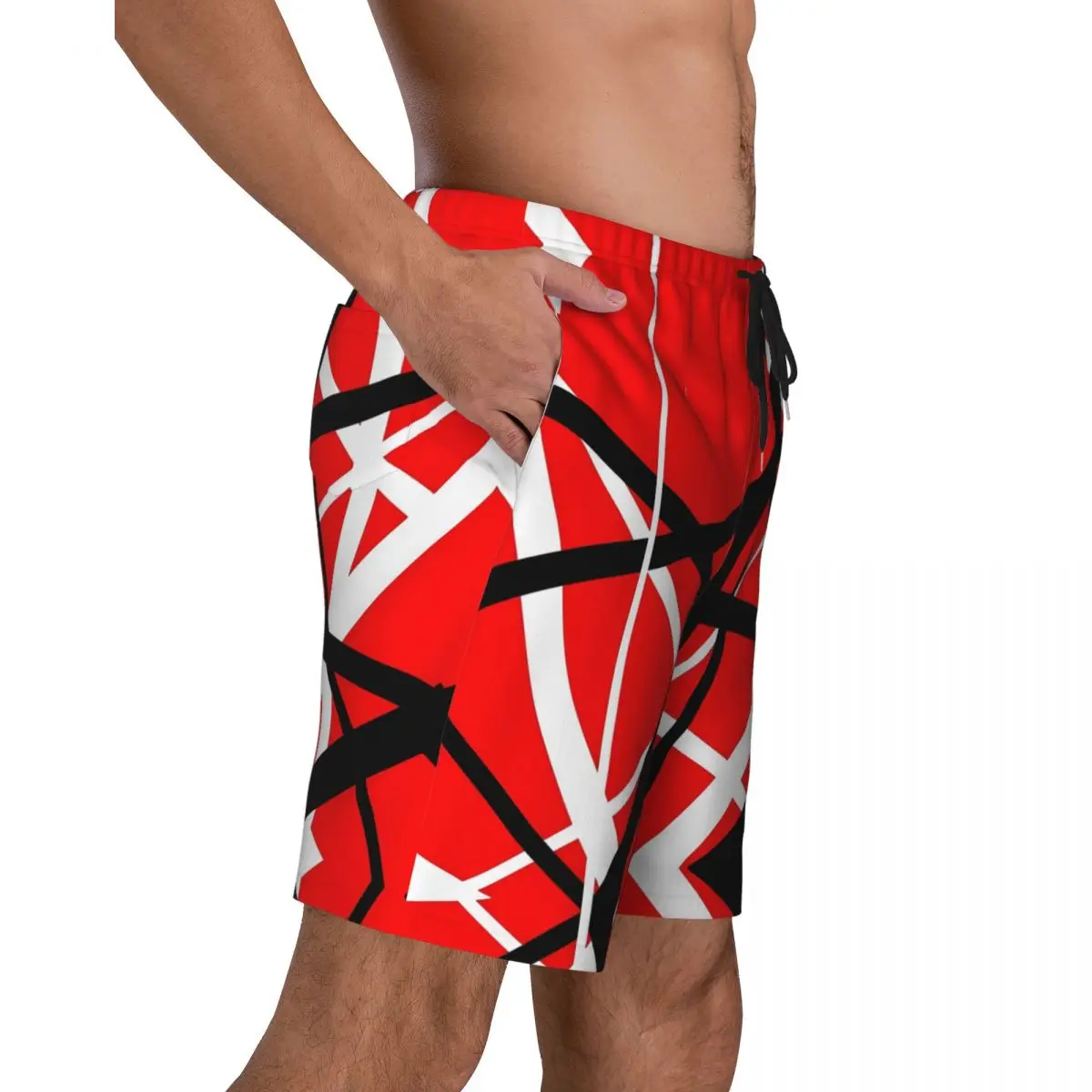 Van Halen Board Shorts Summer Deviant Art Sports Beach Shorts Male Breathable Hawaii Custom DIY Plus Size Swim Trunks