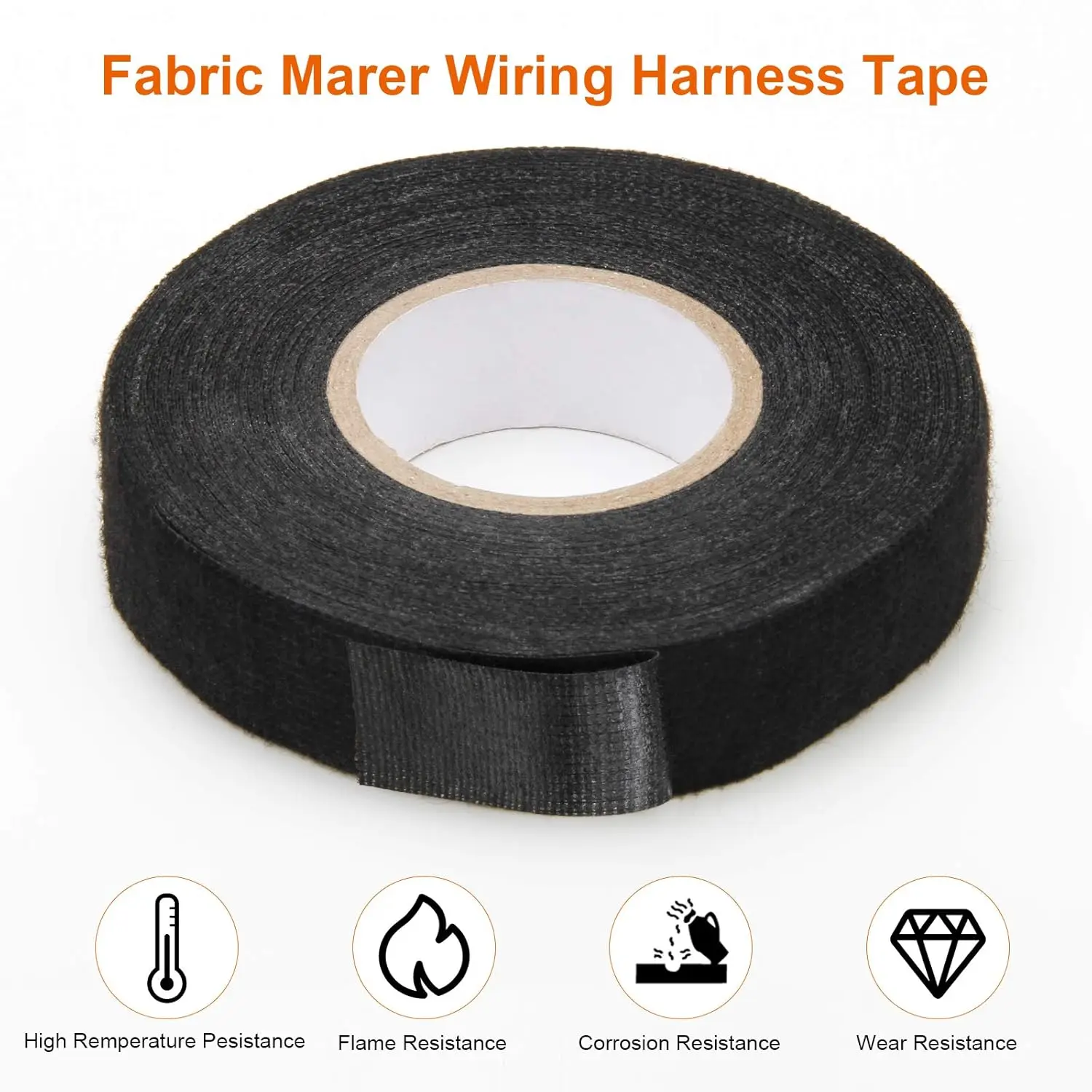 Automotive wiring harness tape, high-temperature wiring loom wiring harness, used for protecting automotive engines and cables