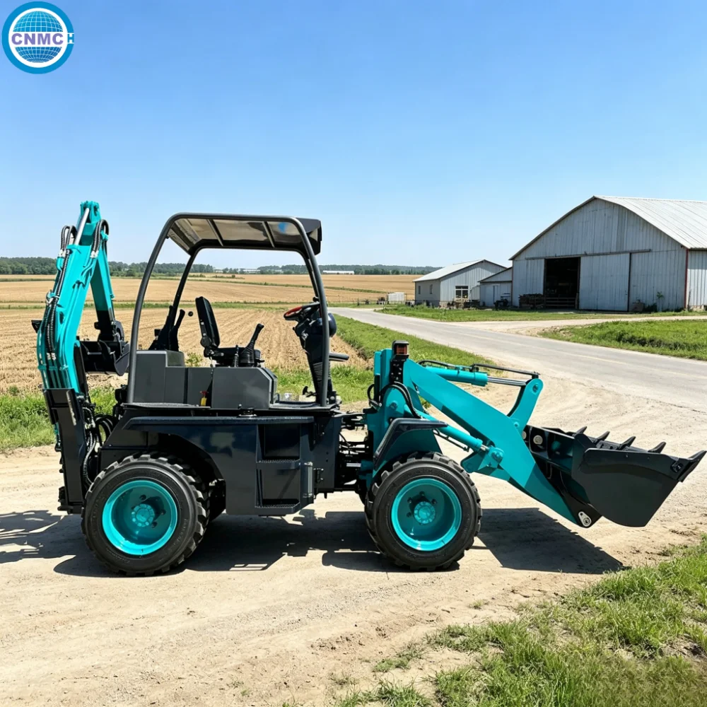 CN10-50 4x4 Backhoe Excavator Loader Telescopic Wheel Excavator Loader Garden Two End Operation CE EPA Certification