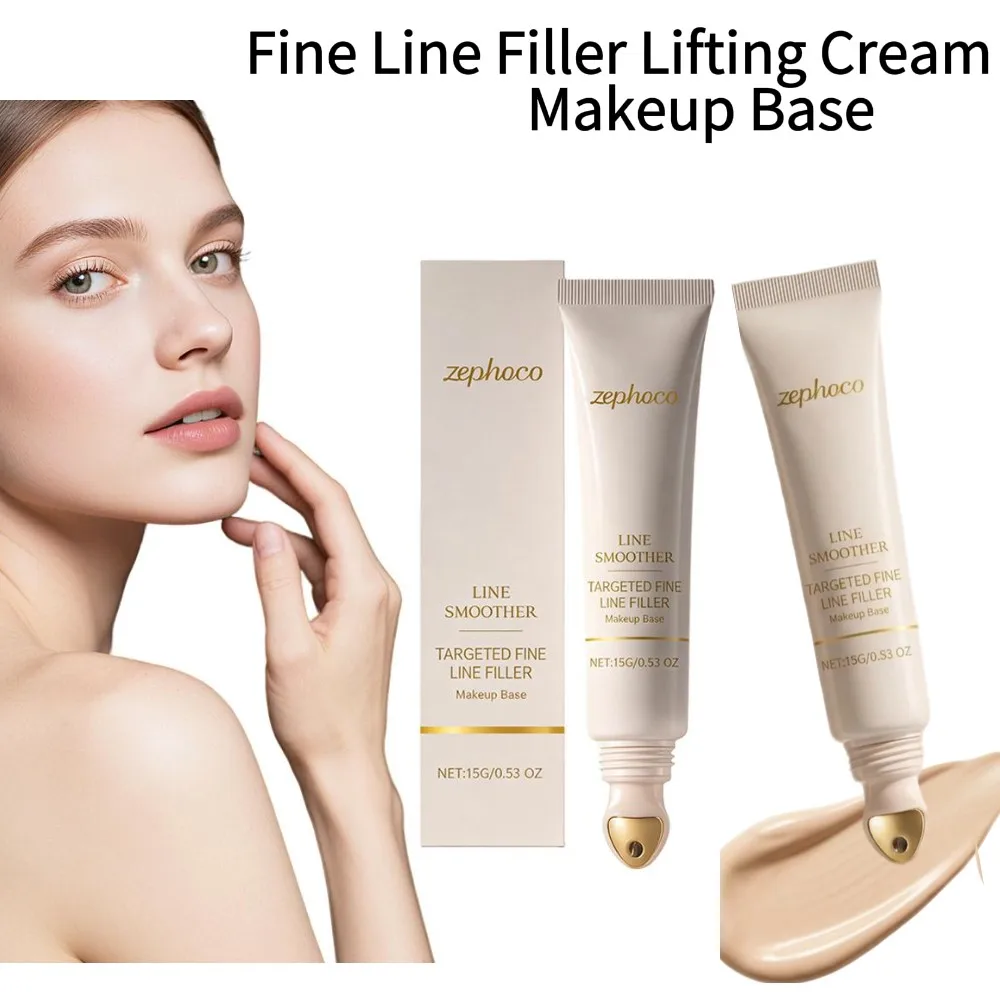 Fine Line Filler Lifting Cream Makeup Base Instant Moisturizing Smooth Wrinkle Shrinks Pore Primer Facial Skin Care 15g