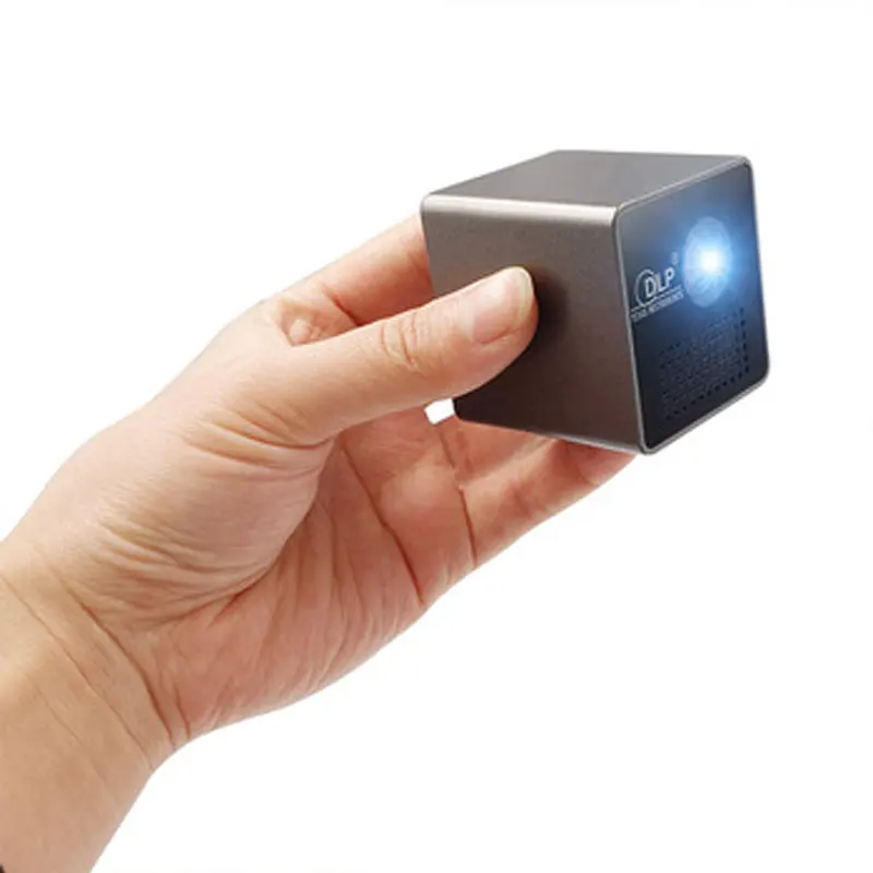 HD Video Projector, Portable DLP Mini Led Projector With Battery and Wifi Connect Mobile Phone