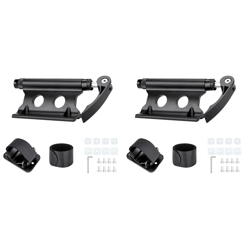 

2X Car Luggage Rack Quick Release Bracket Roof Bicycle Fixing Bracket Front Fork Quick Release Fixing Clip Roof Rack