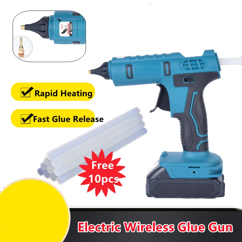 

Electric Hot Melt Glue Machine Cordless Lithium Glue Extrusion Tool Applicator Compatible with 18V Ma-kita Lithium Battery