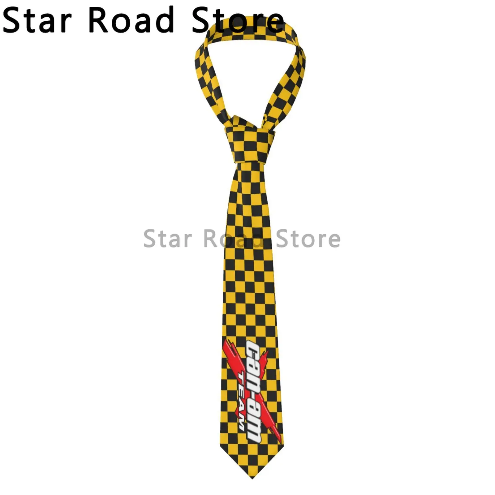 

Can-am Logo Neck Tie Mens Personalized Silk Electronic Dance Necktie for Wedding Gravatas