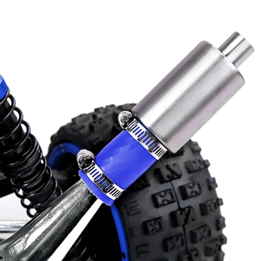 YSUN-New Exhaust Tuned Pipe Muffler For 1/5 HPI KM Rovan Baja 5B 5T 5SC 5SS Rc Boat Parts Rc Boat Muffler