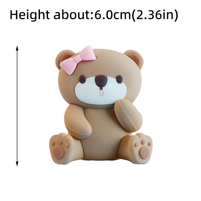 Neue 3D Bär Kuchen Topper Baby Dusche Bär Dekoration Junge Mädchen Alles Gute zum 1. Geburtstag Party Kuchen Dekor Geschlecht enthüllt Party Supplies – Detail 8