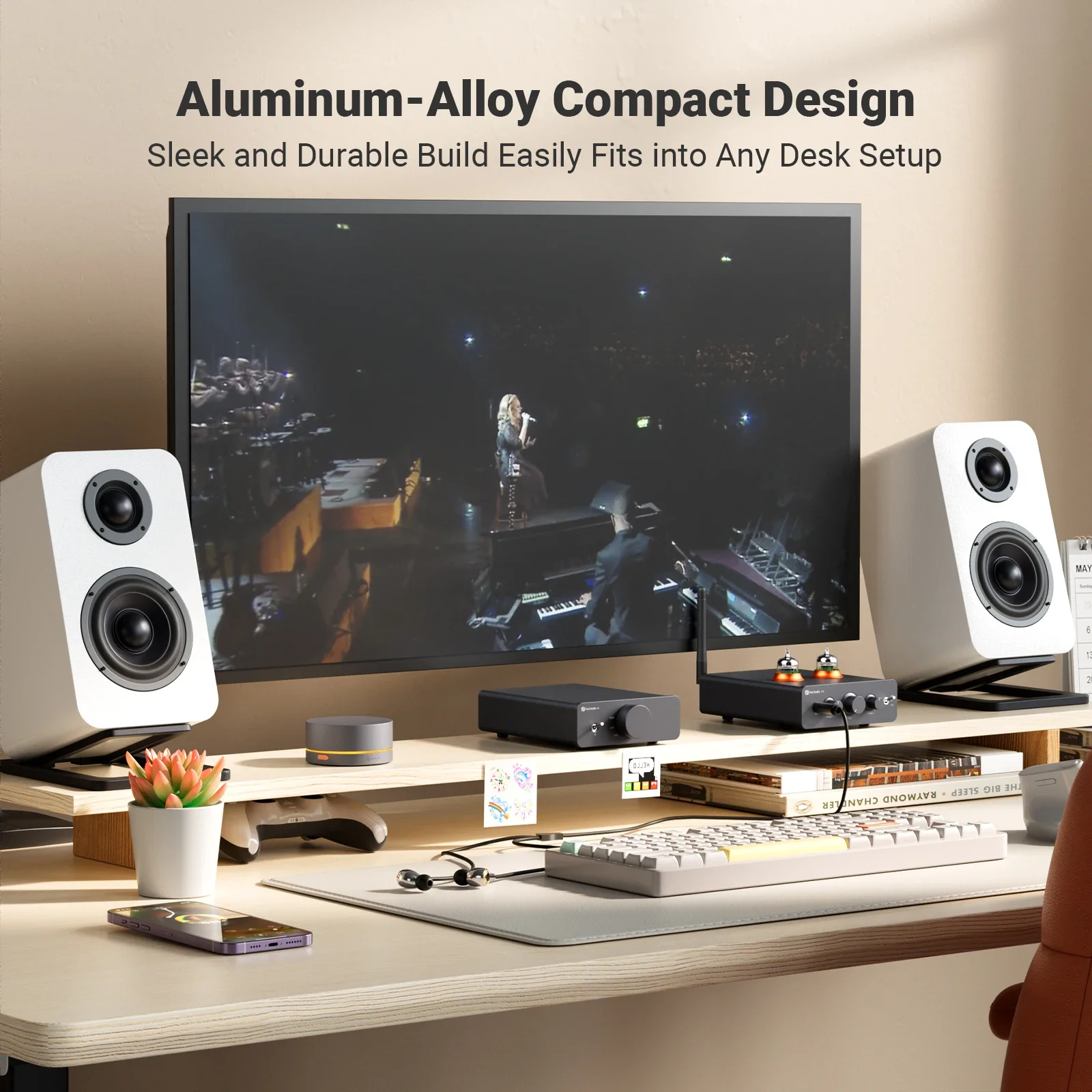 Fosi Q6 USB DAC – Chipset XMOS XU316 e AK4493, PCM 768kHz/32Bit e DSD512 Desktop compacto Hi-Fi DAC