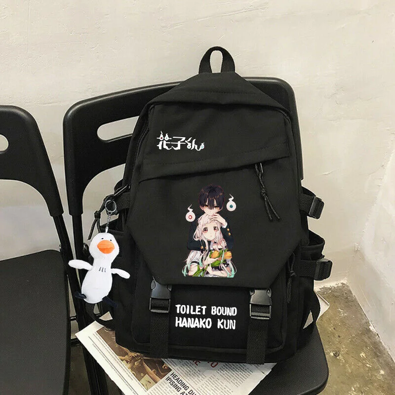 Toilet-bound Jibaku Shounen Hanako-kun Nylon Backpack School Bags Bookbags Anime Cartoon Travel Shoulder Bags
