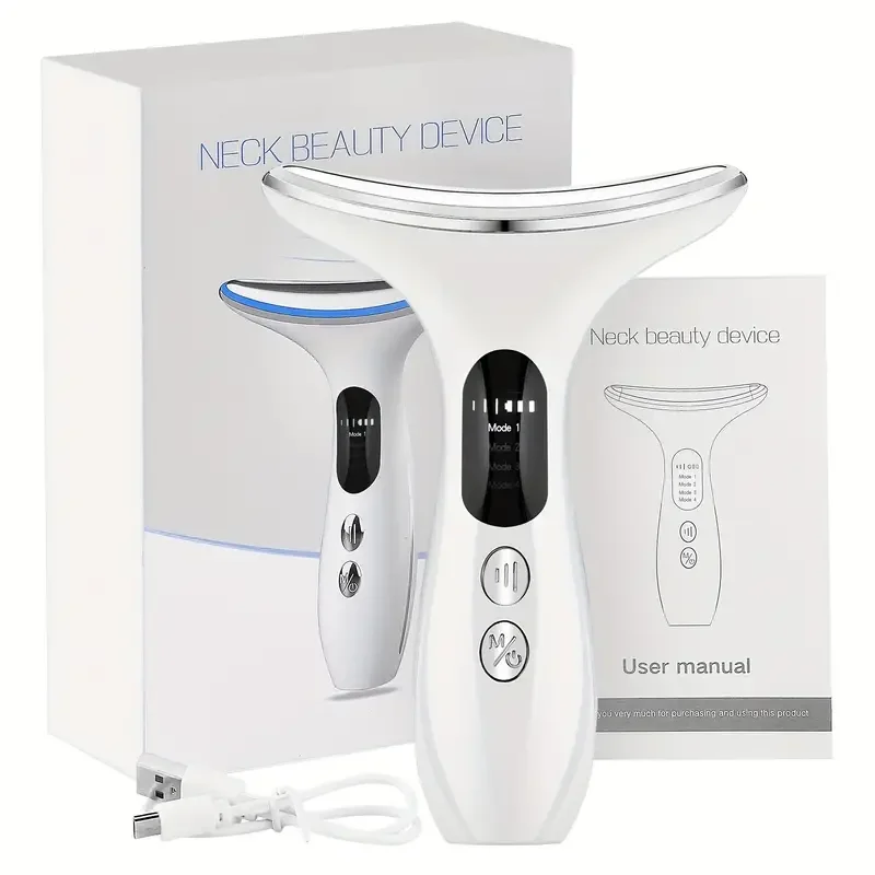 2 em 1 dispositivo de levantamento facial pescoço massagem facial dos olhos rosto mais magro ems beleza pele aperto rugas anti envelhecimento rosto massageador