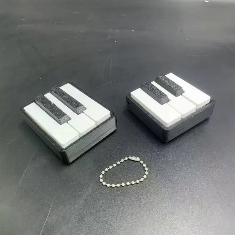 3D Printed Tactile Click Design Relax Fidget Stress Relief Pendant for Office Daily Carry - Musical Fun