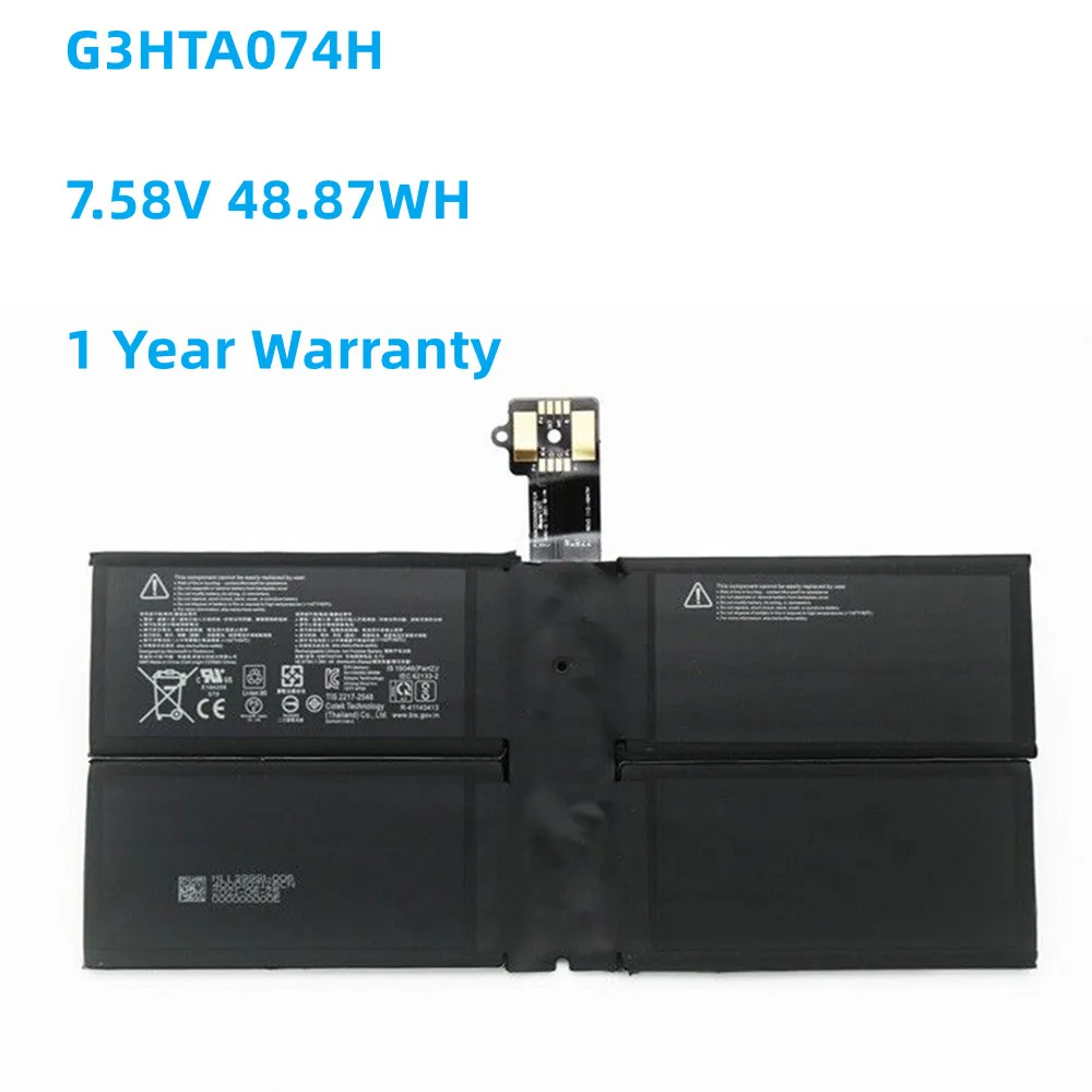 

New G3HTA074H 7.58V 6444mAh 48.87Wh Battery for Microsoft Surface Pro 7+ Plus 1960