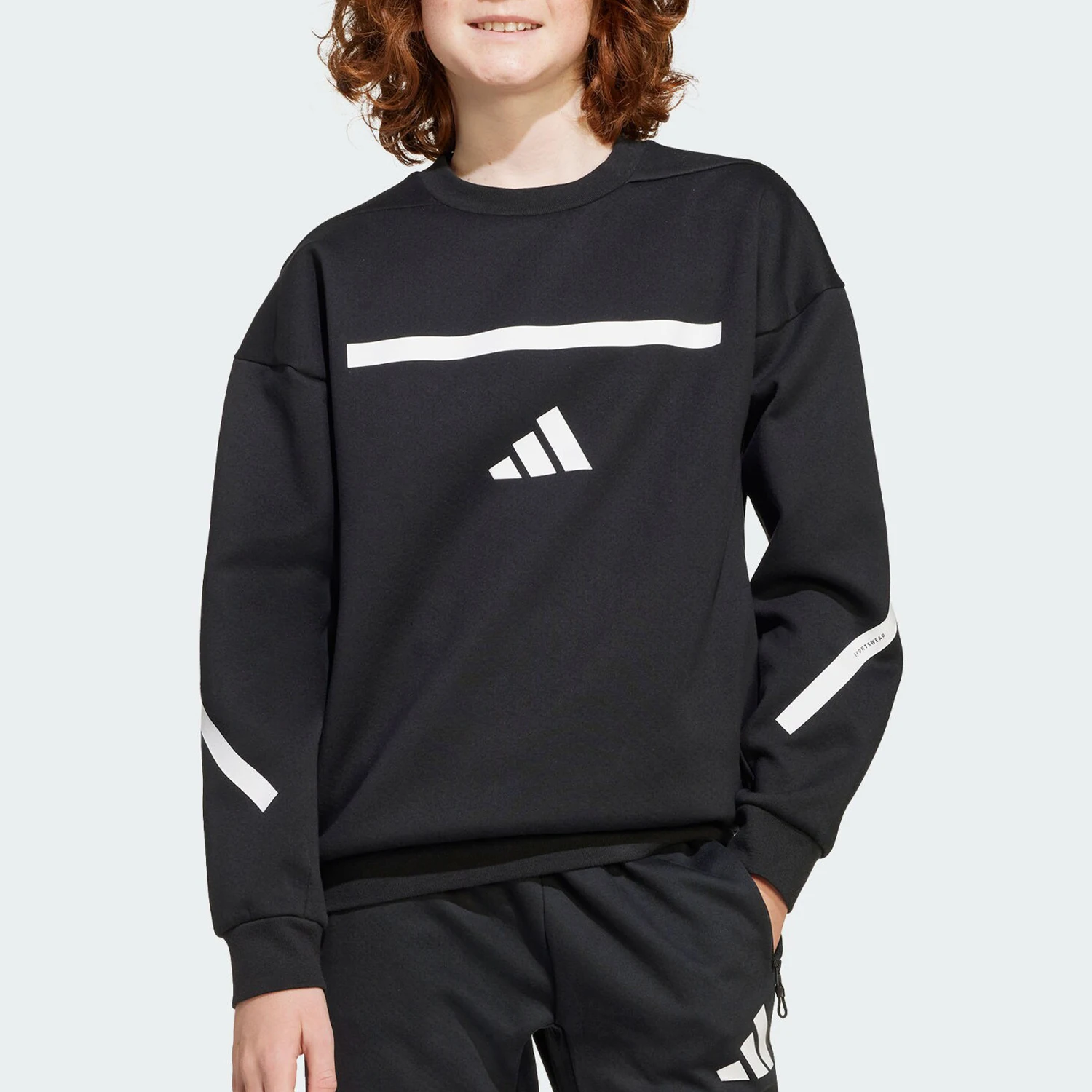 

Толстовка Adidas Authentic ZNE SWEAT для подростков, свободного кроя, для разминки, JJ4854