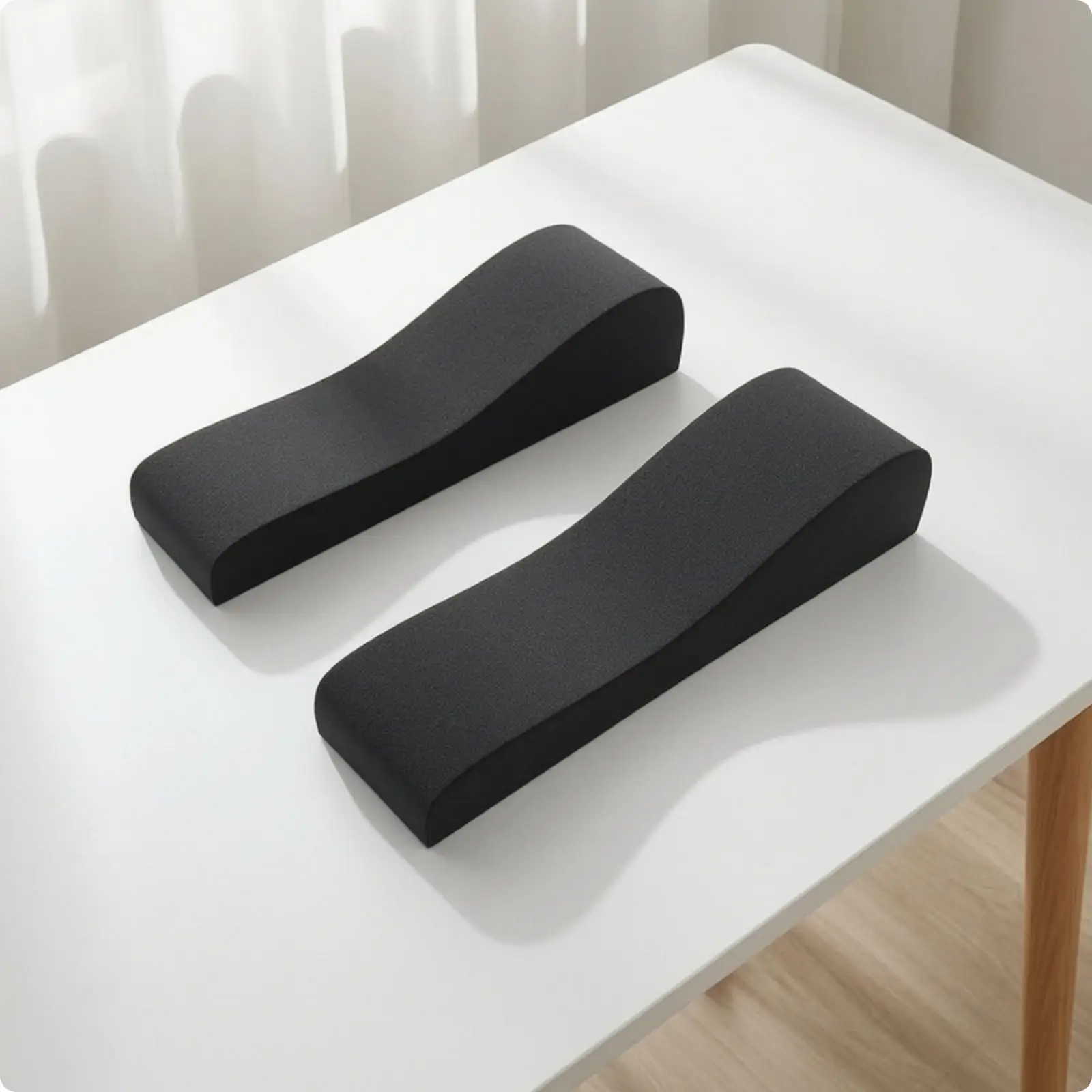 Plush Memory Foam Armrest Cushion for Computer Chair Ergonomic Pad with Adjustable Straps Universal Fit