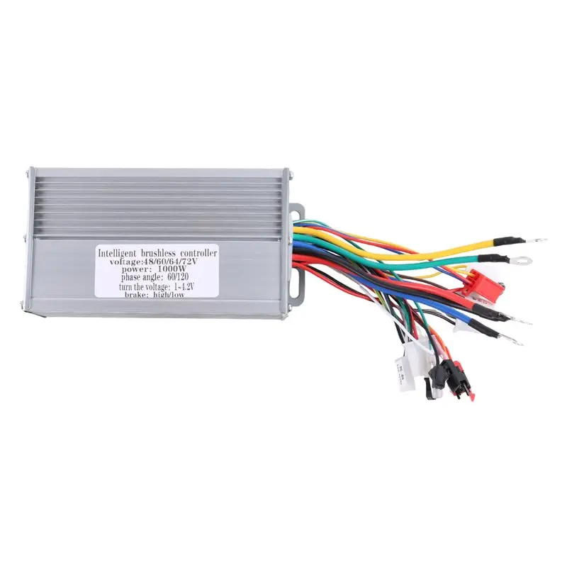 DT19 1000W Brushless Motor Controller, 48V 60V 64V 72V, with Reverse Function, for E-Bike Scooter Motorcycle, Intelligent