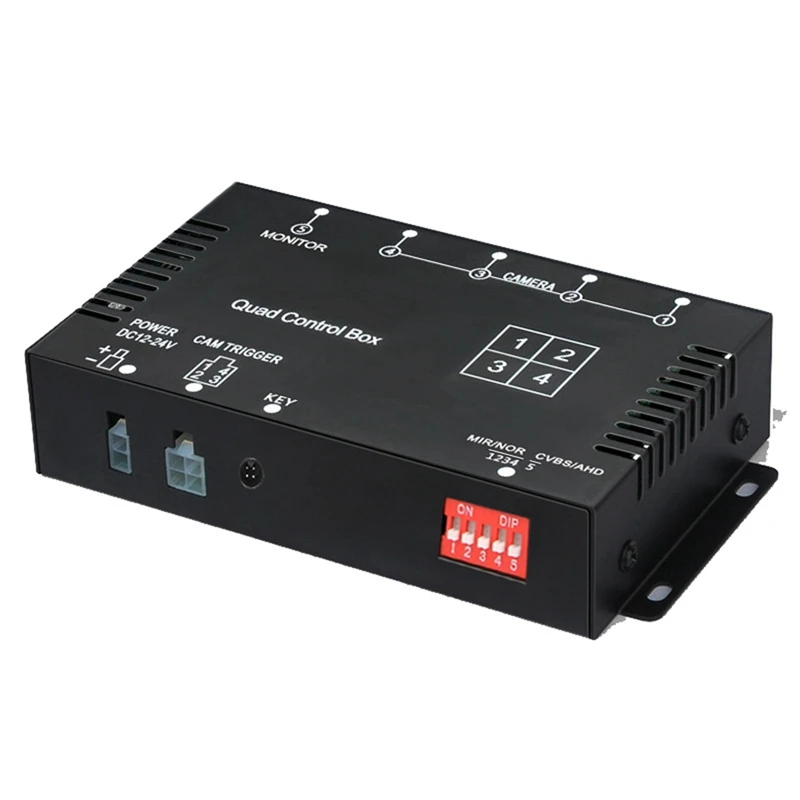 

Z0C-h4 Channel Video Splitter 1080P AHD DC12V 24V Camera Video Screen Switch for RV Truck