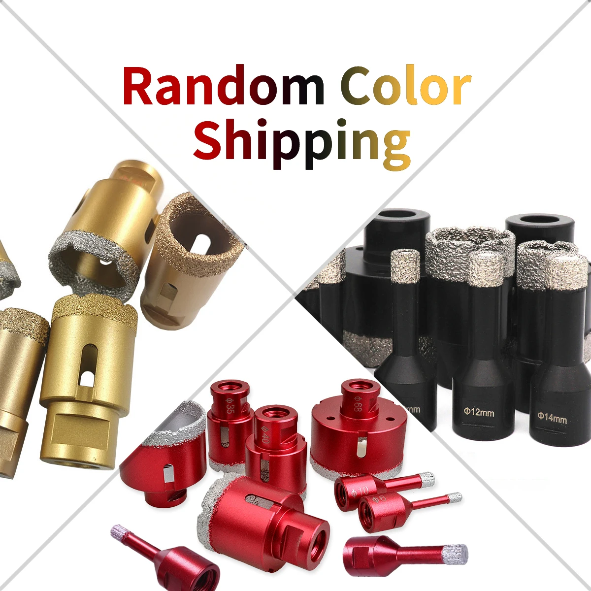 M14 Thread Connection Vacuum Brazed Diamond Drilling Core Bits Porcelain Tile Drill Bits Marble Stone Masonry Hole Saw