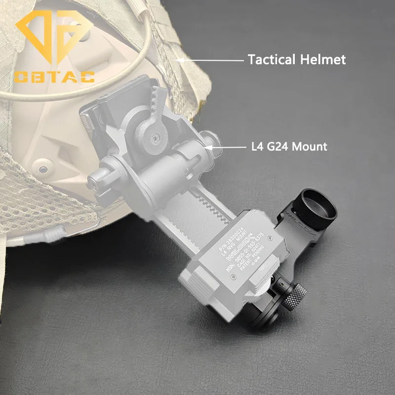 Outdoors Helmet Aluminum J Arm NVG Mount Adapter Tactical Scout Light Helmet Bracket Fit L4G24/PVS-14 Helmet Gear