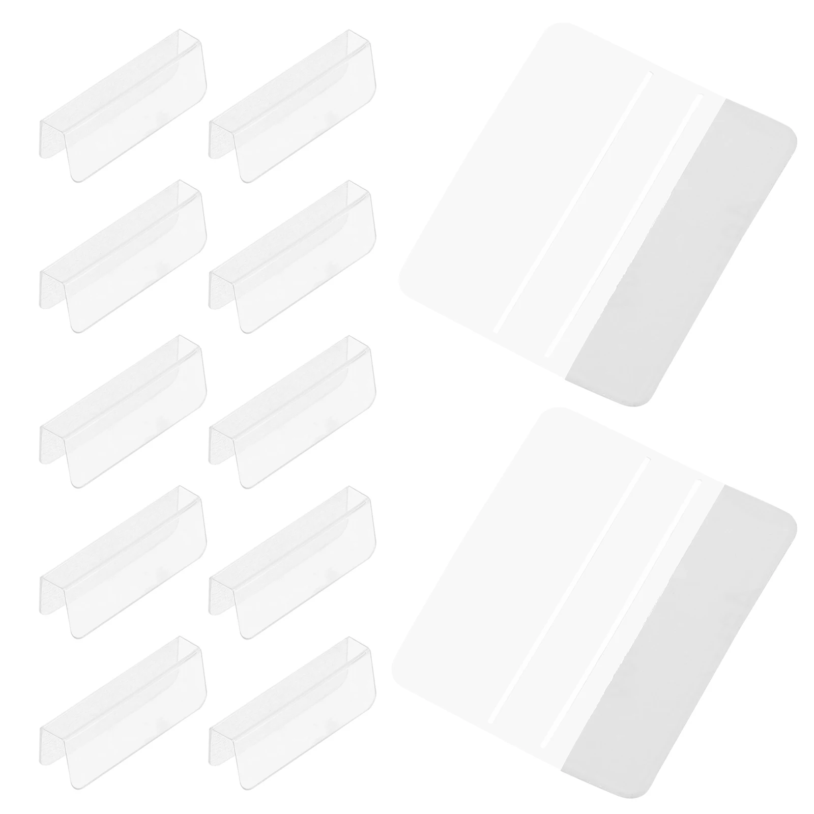 

100 Pcs Transparent PVC Display Card Adapters for Earrings Necklace Studs Self Adhesive Jewelry Packaging Hanging Cards Supplies