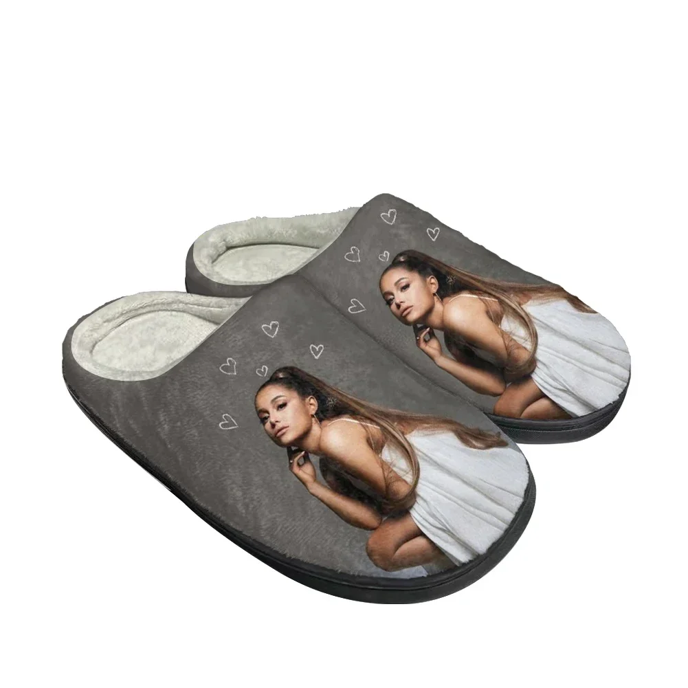 Hot Ariana Latest Fashion Cotton Custom Slippers Mens Womens Teenager Plush Casual Keep Warm Shoes Thermal Comfortable Slipper