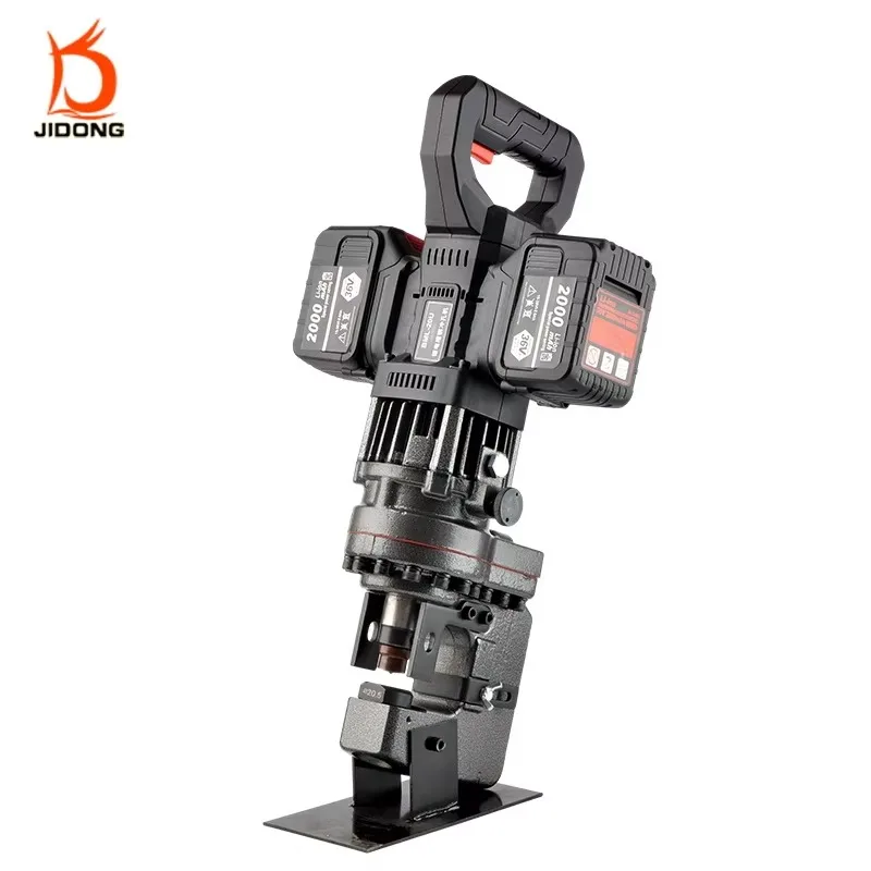 BML-20 Double Lithium Ion Punching Machine Handheld Hydraulic Angle Iron Electric Puncher Stainless Steel U Bar Channel Steel