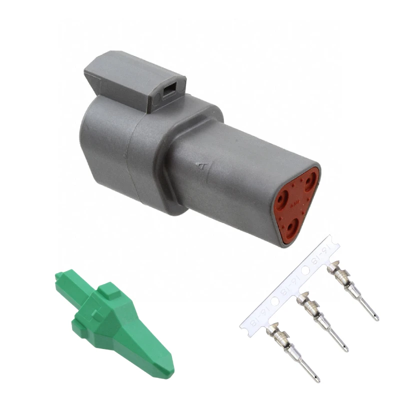 DETUSCH DT04-3P/DT06-3S Male and Female 3P Docking Connector including terminal, clip, connector shell, plastic housing, socket