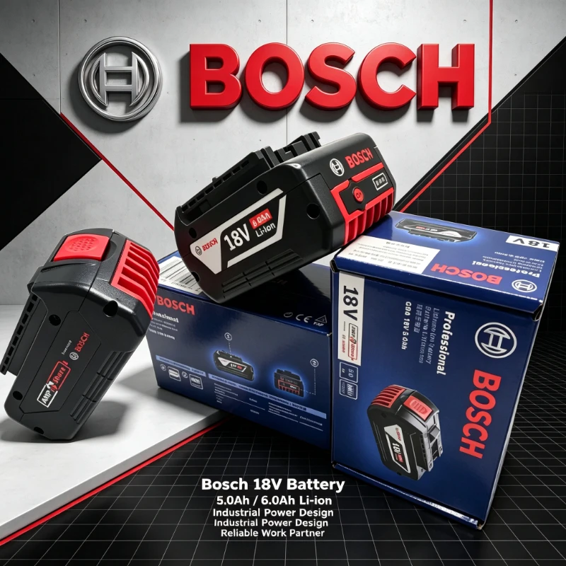 Original Bosch 18V 5Ah Power Pack Li-ion Battery BAT609 BAT618 GWS18V-10 GKS18V-Li Angle Grinder Circular Saw Power Tools Cell