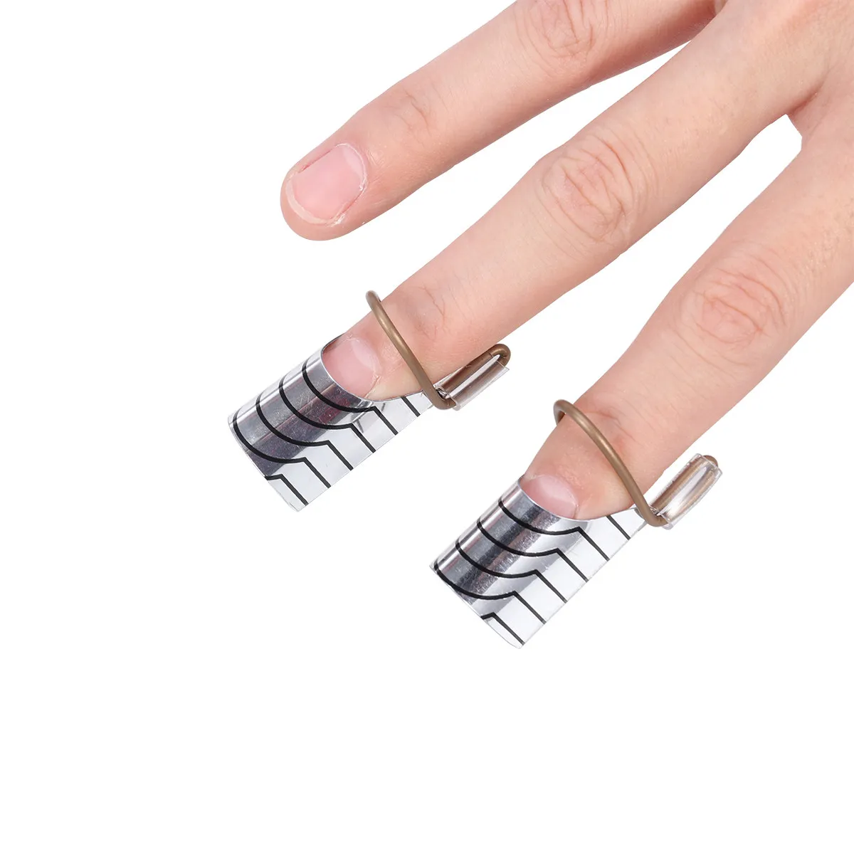 

15Pcs Nail Beauty Tools Reusable Nail Extension Mold Tips with Measurement Lines Lightweight Ecofriendly Manicure Kit for Women