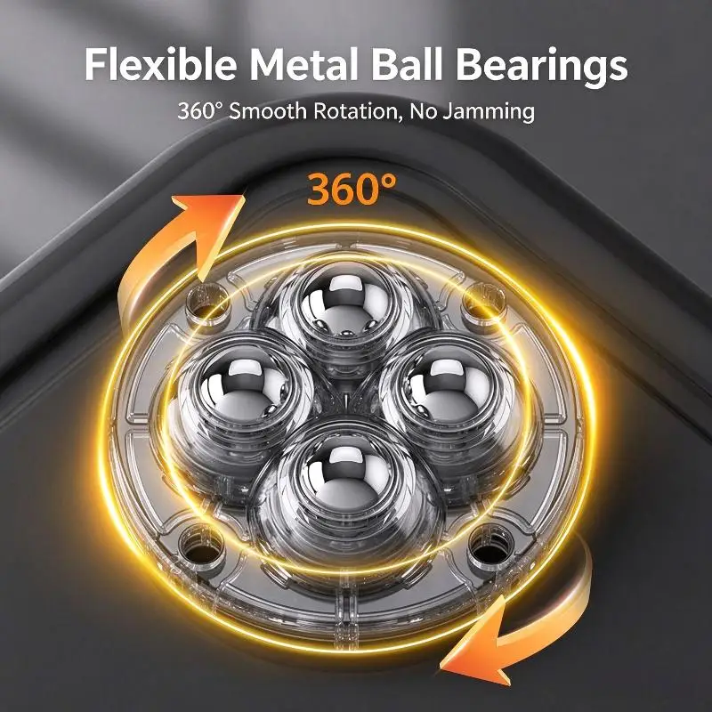 【BA】4Pcs Self Adhesive Heavy Duty 4-ball Pulley 360° Rotation Universal Wheel Mute Strong Load-bearing Furniture Casters Wheels